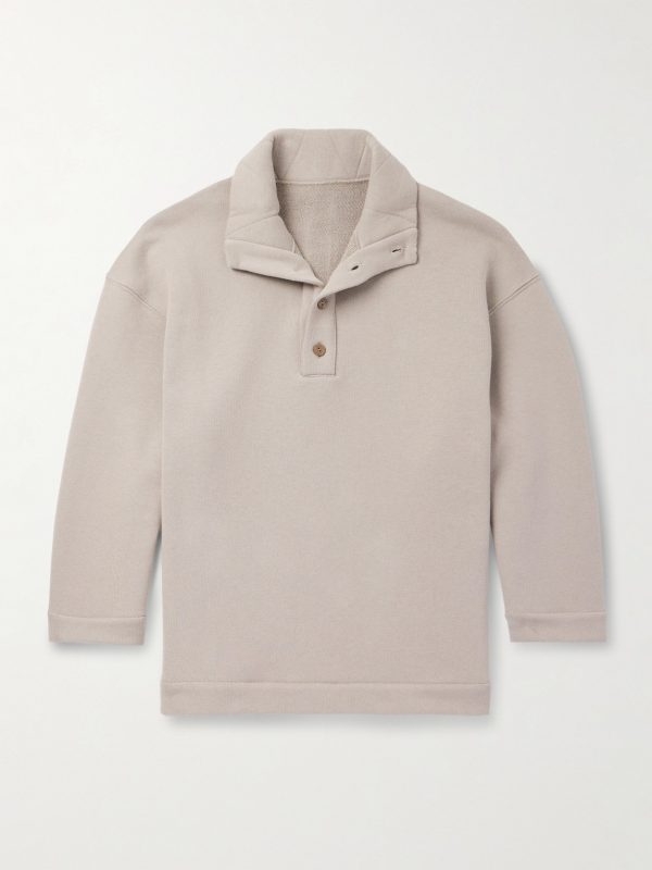Popover Cotton-Jersey Sweatshirt