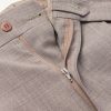 Wide-Leg Pleated Wool Suit Trousers - E1