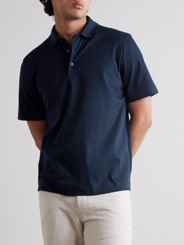 Mercerised Cotton Polo Shirt - FR