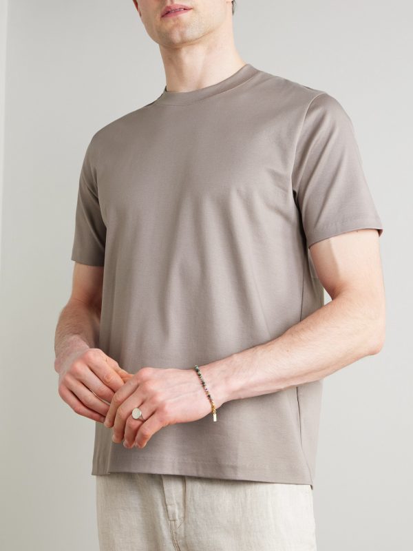 Mercerised Cotton-Jersey T-Shirt - FR Mercerised Cotton-Jersey T-Shirt - FR
