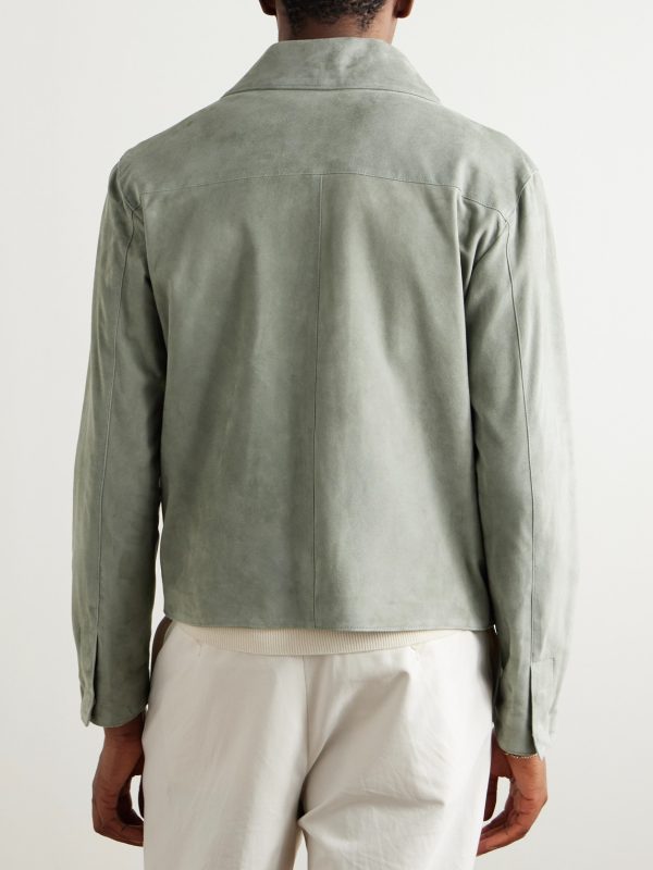 Suede Bomber Jacket - BK Suede Bomber Jacket - BK