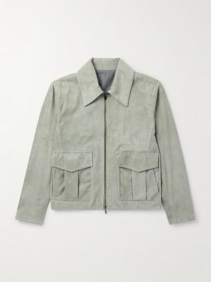 Suede Bomber Jacket Suede Bomber Jacket