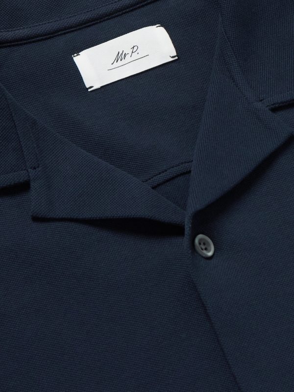 Camp-Collar Cotton-Piqué Shirt - CU Camp-Collar Cotton-Piqué Shirt - CU