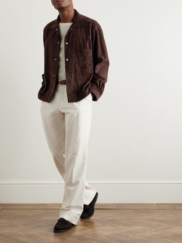 Wave Suede Overshirt - OU