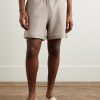 Straight-Leg Cotton-Terry Drawstring Shorts - FR Straight-Leg Cotton-Terry Drawstring Shorts - FR