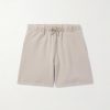 Straight-Leg Cotton-Terry Drawstring Shorts Straight-Leg Cotton-Terry Drawstring Shorts