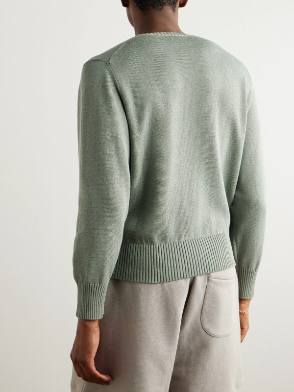 Slim-Fit Cotton Sweater - BK Slim-Fit Cotton Sweater - BK