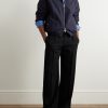 Reversible Wool-Seersucker and Poplin Bomber Jacket - OU Reversible Wool-Seersucker and Poplin Bomber Jacket - OU