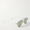 + Yellowstone Forever Mollies Aviator-Style Beta Titanium Sunglasses - FR + Yellowstone Forever Mollies Aviator-Style Beta Titanium Sunglasses - FR