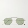 + Yellowstone Forever Mollies Aviator-Style Beta Titanium Sunglasses + Yellowstone Forever Mollies Aviator-Style Beta Titanium Sunglasses