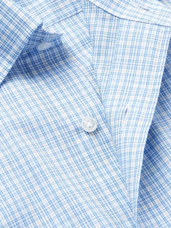 Sorrento Button-Down Collar Checked Cotton-Poplin Shirt - CU