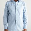 Sorrento Button-Down Collar Checked Cotton-Poplin Shirt - FR