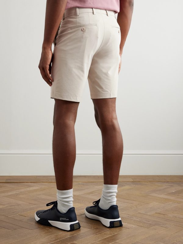 Surge Performance Straight-Leg Tech-Jersey Golf Shorts - BK