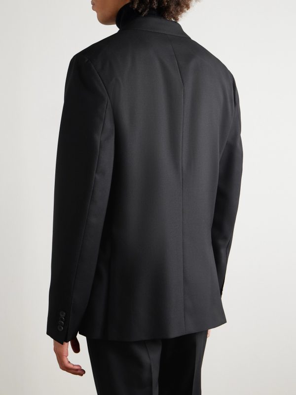 Slim-Fit Wool Suit Jacket - BK Slim-Fit Wool Suit Jacket - BK