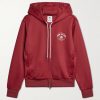 + Wales Bonner Logo-Embroidered Recycled-Jersey Zip-Up Hoodie + Wales Bonner Logo-Embroidered Recycled-Jersey Zip-Up Hoodie