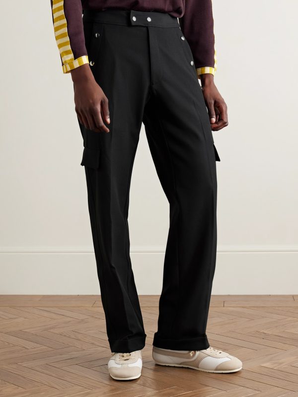 + Wales Bonner Sailor Straight-Leg Recycled-Shell Cargo Trousers - FR + Wales Bonner Sailor Straight-Leg Recycled-Shell Cargo Trousers - FR
