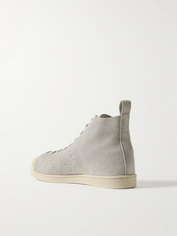 + Wales Bonner Superstar Hi Perforated Suede High-Top Sneakers - BK
