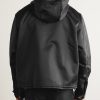 + Wales Bonner Sailor Logo-Embroidered Recycled-Shell Hooded Jacket - BK + Wales Bonner Sailor Logo-Embroidered Recycled-Shell Hooded Jacket - BK