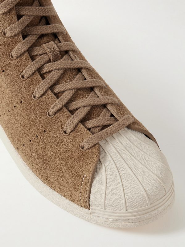 + Wales Bonner Superstar Hi Perforated Suede High-Top Sneakers - CU