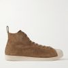 + Wales Bonner Superstar Hi Perforated Suede High-Top Sneakers