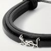 Cassandre Logo-Embellished Leather Bracelet - CU