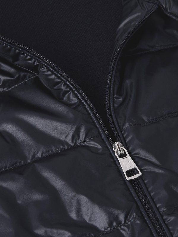 Slim-Fit Logo-Appliquéd Quilted Nylon-Panelled Wool Down Cardigan - CU