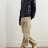 Slim-Fit Logo-Appliquéd Quilted Nylon-Panelled Wool Down Cardigan - OU