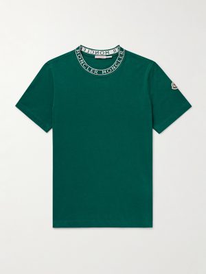 Slim-Fit Logo-Appliquéd Cotton-Jersey T-Shirt Slim-Fit Logo-Appliquéd Cotton-Jersey T-Shirt