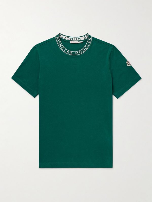 Slim-Fit Logo-Appliquéd Cotton-Jersey T-Shirt Slim-Fit Logo-Appliquéd Cotton-Jersey T-Shirt