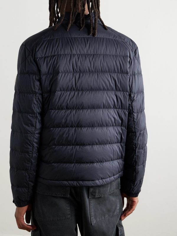 Slim-Fit Logo-Appliquéd Quilted Nylon Down Jacket - BK