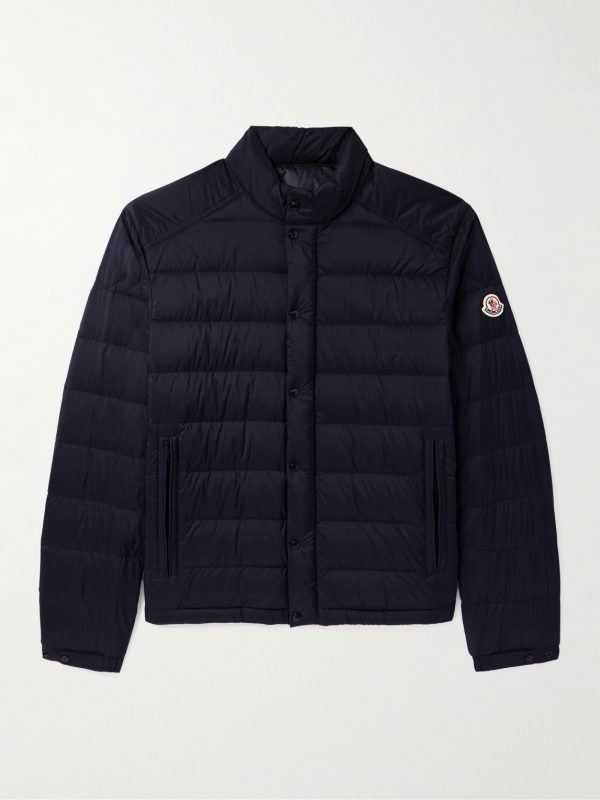 Slim-Fit Logo-Appliquéd Quilted Nylon Down Jacket