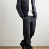 Slim-Fit Logo-Appliquéd Quilted Nylon Down Jacket - OU