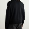 Slim-Fit Logo-Appliquéd Quilted Nylon-Panelled Wool Down Cardigan - BK Slim-Fit Logo-Appliquéd Quilted Nylon-Panelled Wool Down Cardigan - BK