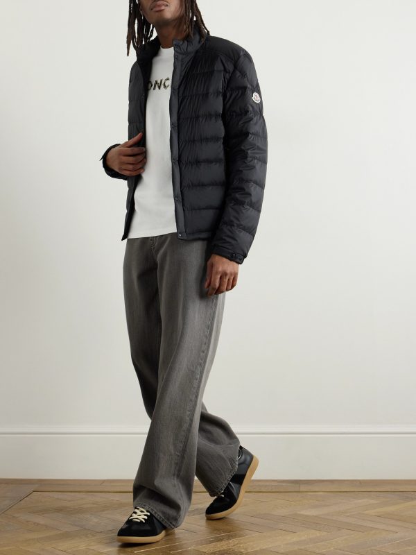Slim-Fit Logo-Appliquéd Padded Shell Down Jacket - OU Slim-Fit Logo-Appliquéd Padded Shell Down Jacket - OU