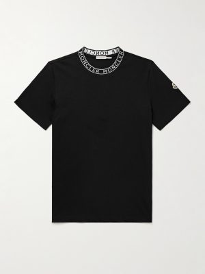 Slim-Fit Logo-Appliquéd Cotton-Jersey T-Shirt