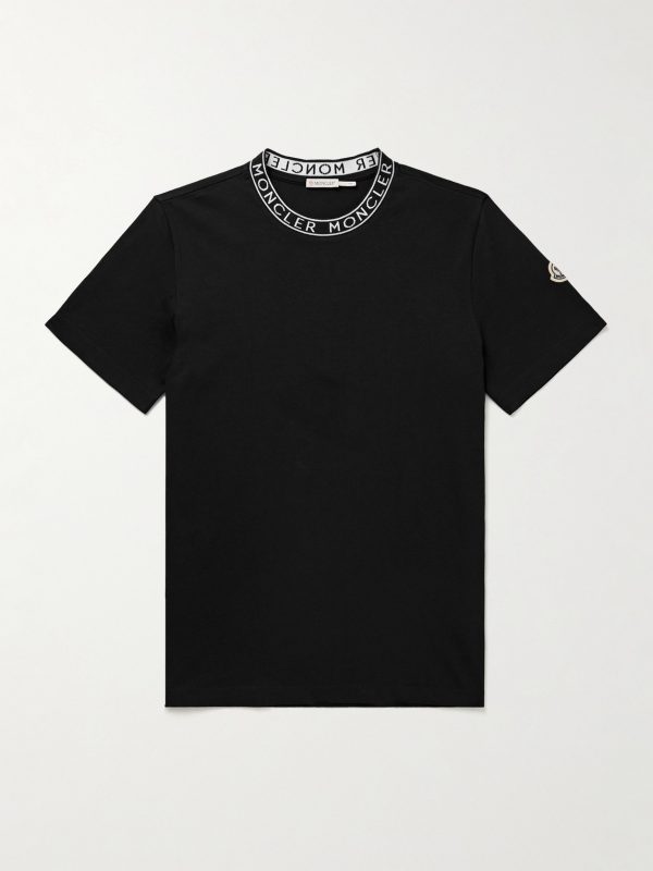 Slim-Fit Logo-Appliquéd Cotton-Jersey T-Shirt Slim-Fit Logo-Appliquéd Cotton-Jersey T-Shirt