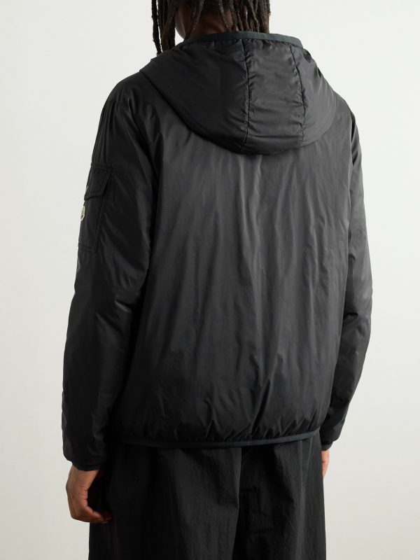 Monteynard Logo-Appliquéd Nylon Hooded Down Jacket - BK Monteynard Logo-Appliquéd Nylon Hooded Down Jacket - BK
