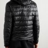 Gliere Logo-Appliquéd Quilted Glossed-Nylon Down Hooded Jacket - BK