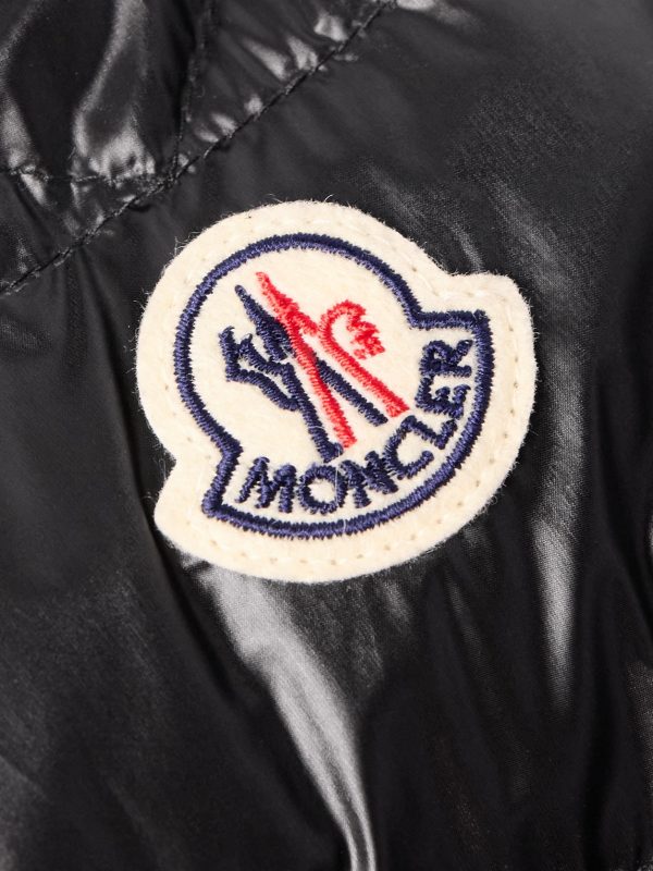 Gliere Logo-Appliquéd Quilted Glossed-Nylon Down Hooded Jacket - E1