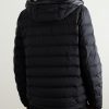 Logo-Print Quilted Shell Hooded Down Jacket - BK Logo-Print Quilted Shell Hooded Down Jacket - BK