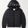 Logo-Print Quilted Shell Hooded Down Jacket Logo-Print Quilted Shell Hooded Down Jacket