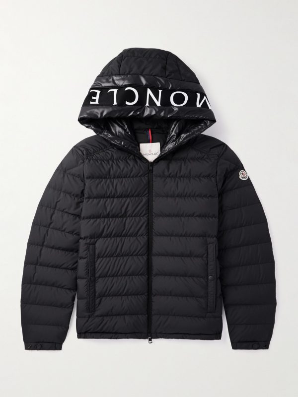 Logo-Print Quilted Shell Hooded Down Jacket Logo-Print Quilted Shell Hooded Down Jacket