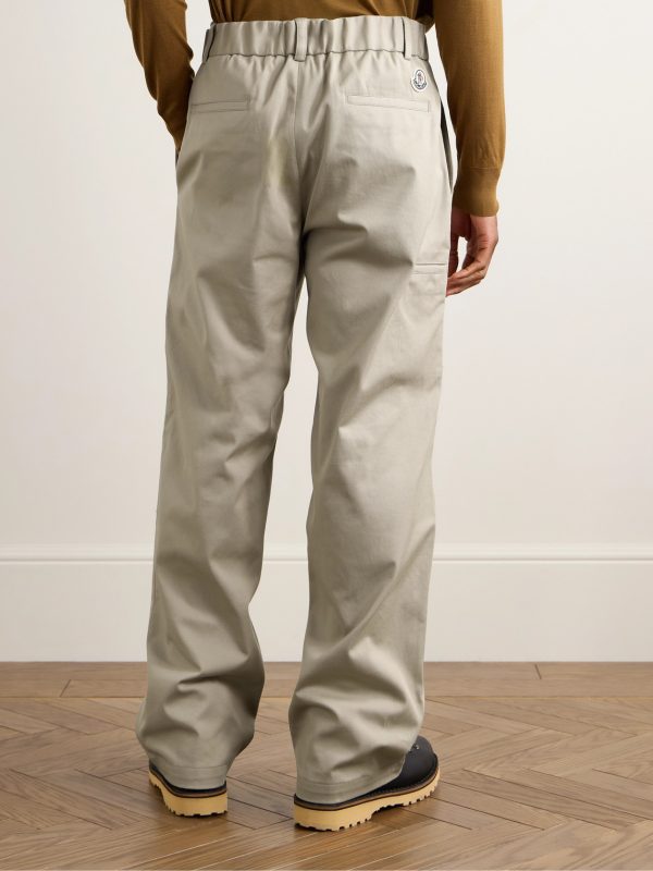 Straight-Leg Panelled Stretch-Cotton Gabardine Trousers - BK Straight-Leg Panelled Stretch-Cotton Gabardine Trousers - BK