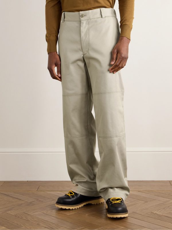Straight-Leg Panelled Stretch-Cotton Gabardine Trousers - FR Straight-Leg Panelled Stretch-Cotton Gabardine Trousers - FR
