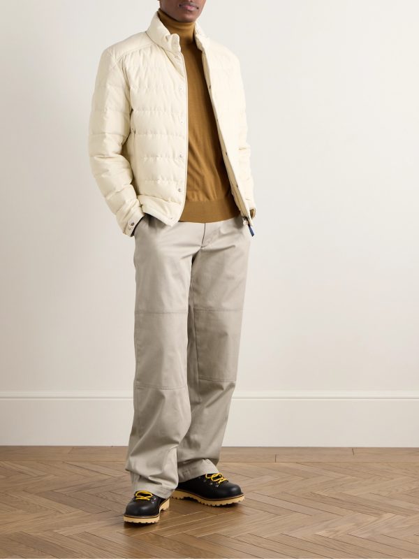 Straight-Leg Panelled Stretch-Cotton Gabardine Trousers - OU Straight-Leg Panelled Stretch-Cotton Gabardine Trousers - OU
