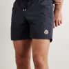 Straight-Leg Mid-Length Logo-Appliquéd Swim Shorts - OU Straight-Leg Mid-Length Logo-Appliquéd Swim Shorts - OU