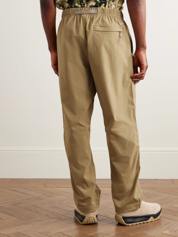 ACG Straight-Leg Belted Logo-Embroidered Shell Trousers - BK ACG Straight-Leg Belted Logo-Embroidered Shell Trousers - BK