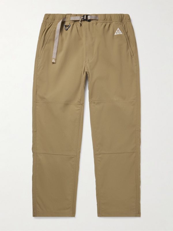 ACG Straight-Leg Belted Logo-Embroidered Shell Trousers ACG Straight-Leg Belted Logo-Embroidered Shell Trousers