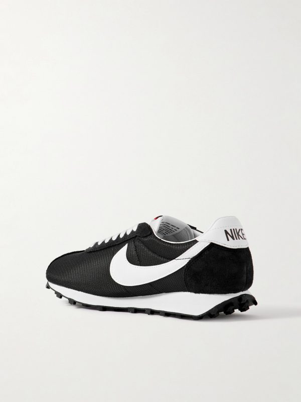 LD-1000 Leather and Suede-Trimmed Mesh Sneakers - BK LD-1000 Leather and Suede-Trimmed Mesh Sneakers - BK