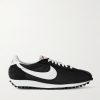 LD-1000 Leather and Suede-Trimmed Mesh Sneakers LD-1000 Leather and Suede-Trimmed Mesh Sneakers
